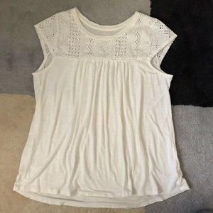 Merona capped sleeve cotton top